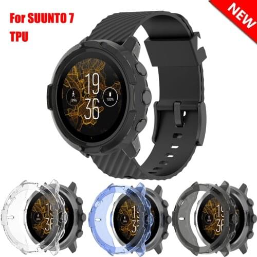 TPU Case Protective Shell Anti Scratch Skin Cover For Suunto7 Smart Watches Protection Cases For Suunto 7 protector Easy install