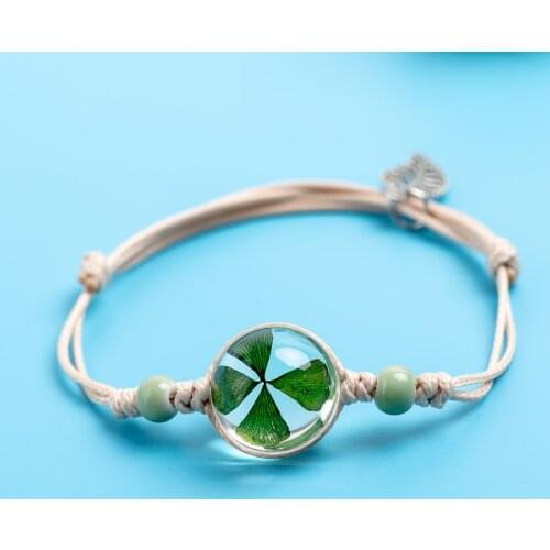 Glass ball Flower Bracelets Jewelry & Accessories Crystal Ceramic Bracelets Party gift wrap bracelets&Bangles #DY414