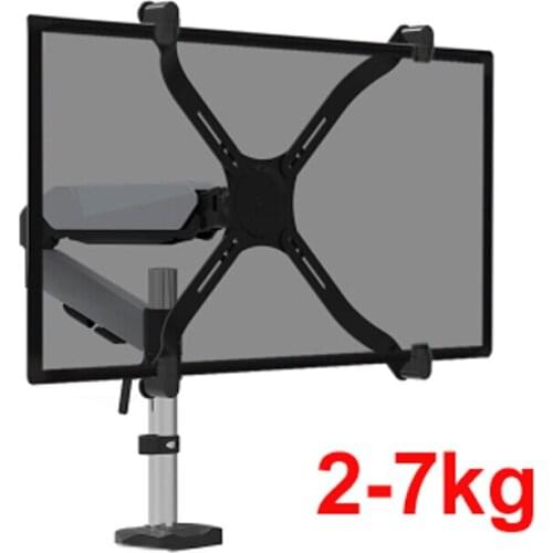 DL-DS312C-N Desktop 17-27" grommet clamp base NO Hole Monitor Holder Arm mechanic Spring Full Motion TV Mount Loading 2-7 kgs
