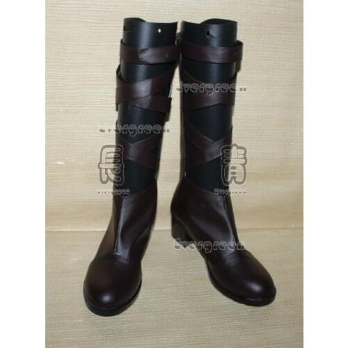 Saint Seiya Aiolos Cosplay Long Shoes Boots C006