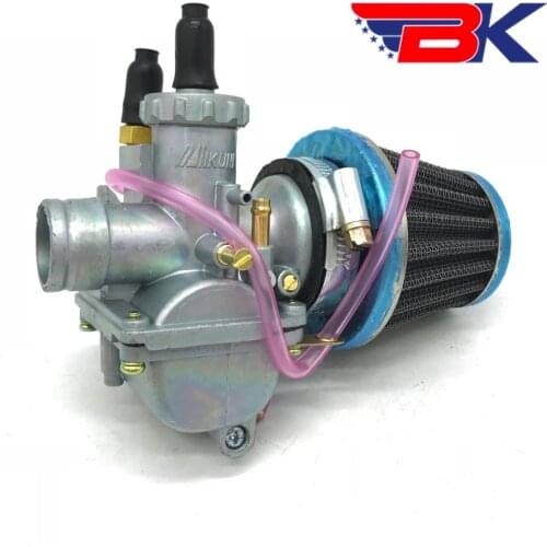 PZ20 22mm Mikuni Carburetor W/ Air Filter for 2 Stroke Motorcycle Scooter Suzuki AX100 QJ100-M KW100-M