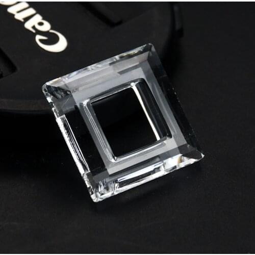 2 PCS Clear Square Crystal Prism Chandelier Shade Light Sunlight Rainbow Catcher DIY Curtain Jewelry Tools Lighting Accessories