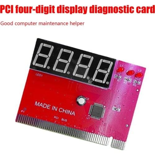 Computer PCI Test Card Motherboard LED 4-Digit Diagnostic Tester Debug Card PC Analyzer