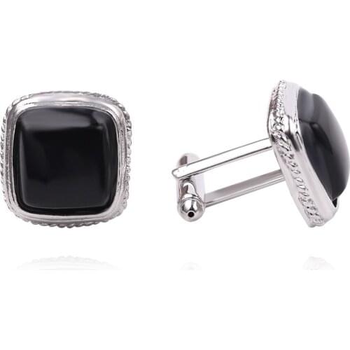 Fashion New Style Rhinestone Cufflink Hot Sale Jewelry Accessories For Men Women Trendy Square Shape Crystal Cufflink