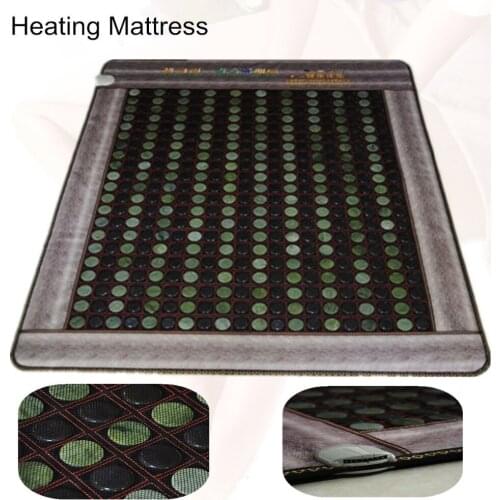Heating jade Cushion Natural heating mattress Tourmaline Physical Therapy Mat Heated Jade Mattress with Free Gift eye cover