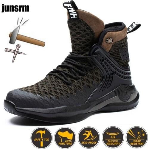 New Winter Shoes Work Safety Boots Men Indestructible Safety Shoes Men Work Sneakers Male Steel Toe Shoes Work Boots