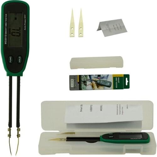 New Smart SMD Capacitance Meter Multimeter MASTECH MS8910 LCD Display Auto Scanning Ranging Diode Capacitance Capacitor Tester