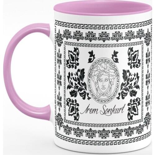 Personalized Ethnic Pink Mug Cup P1