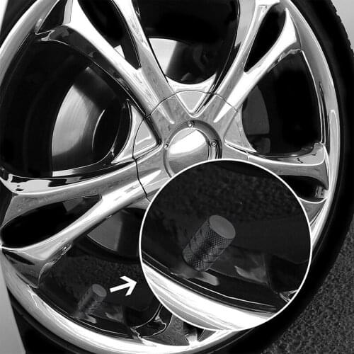 20Pcs Black Durable Aluminum Cover Tire Car Wheel Rims Stem Air Valve Caps Replacement For Car Truck Auto Parts Wheel Tires Part