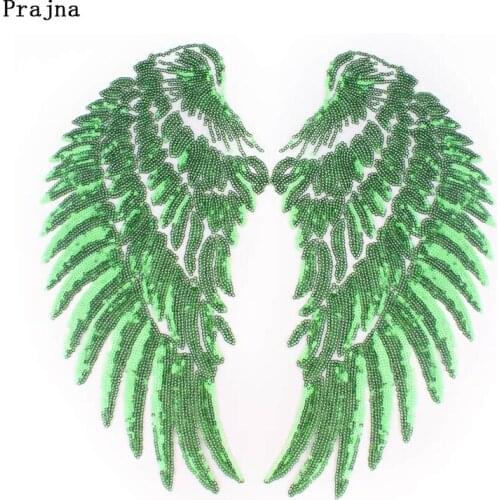 Pulaqi Diy Sequin Wings Sequins Accessories Sew On Patches On Clothes Patch Clothing Embroidered Patches Sticker Big Sequin