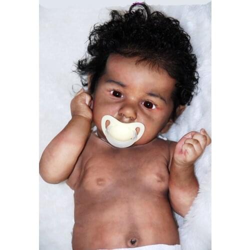 ACCOM Toy Vinyl Reborn Baby Blank Kit Cute unpainted Doll Alive Bebe for Artist 12Inches for Children Doll Christmas Gift