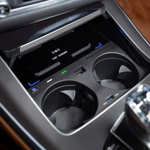 15W car QI wireless charging phone charger for BMW X5 G05 X6 G06 2019 2020 fast charging plate mobile phone holder accessories