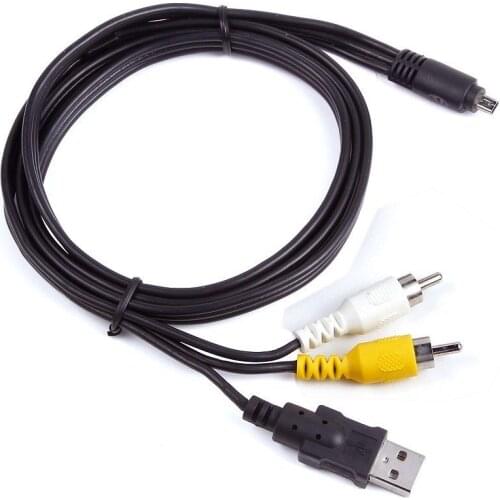 2in1 USB Data SYNC+AV A/V TV Cable For Nikon Coolpix Camera AW100 s AW110 s L830