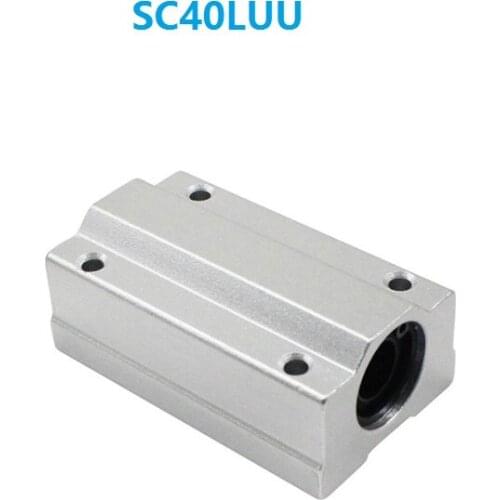 4pcs/lot SCS40LUU SC40LUU 40mm long type linear case unit linear ball bearing sliding block SMA40LUU