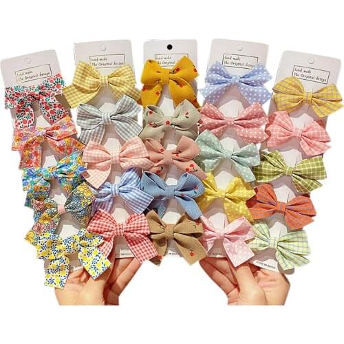 5PCS Hair Clip for Toddler Kids Baby Girls Colorful Bowknot Hairpin Hair Clip Accessories 2021 Cute Girls spinki do wlosow