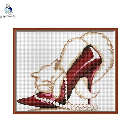 5D diamond painting kits DIY fashion high heels and cat cross stitch full square round drill embroidery rhinestones home decor