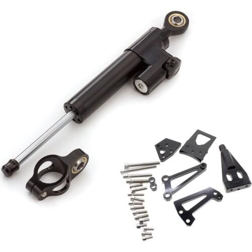 Aluminum Motorcycle For kawasaki ER6N ER-6N NINJA 400R 2009-2011 Steering Stabilizer Damper Mounting Bracket Complete Set