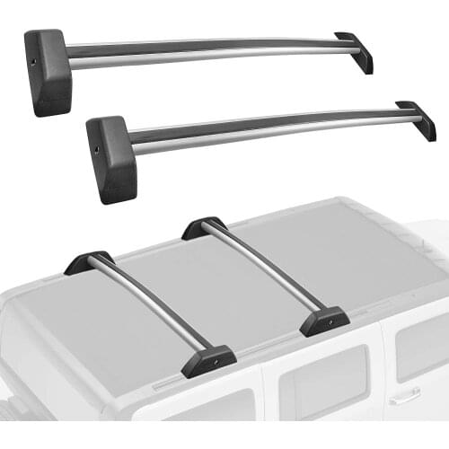Roof Rack Cross Bar Luggage Rack Compatible for Hummer H3 H3T 2006 2007 2008 2009 2010 2011 2012 2013 with Anti-Theft Design
