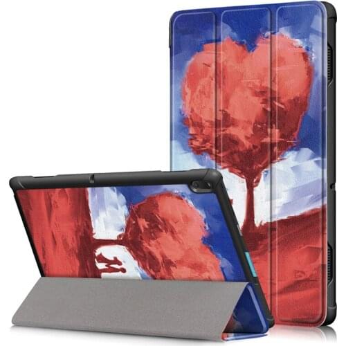 Colorful printed case For Lenovo Tab E10 TB-X104F 10.1inch Folding Stand Smart PU leather Cover