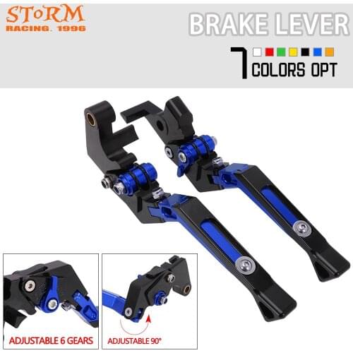 For YAMAHA FZ1 FAZER FZ8 FZ6R FZ6 XSR 700 900 ABS 2004-2017 CNC Motorcycle Folding Extendable Brake Clutch Levers