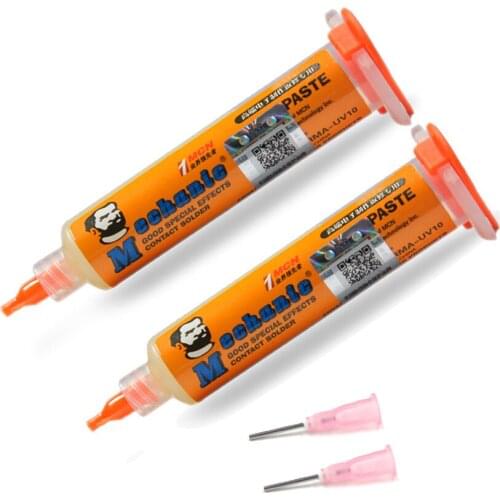 2PCS 10cc Soldering Flux Paste RMA-UV10 BGA Flux Paste For Solder Station Soldering Iron Better Than NC-559-ASM Solder Paste