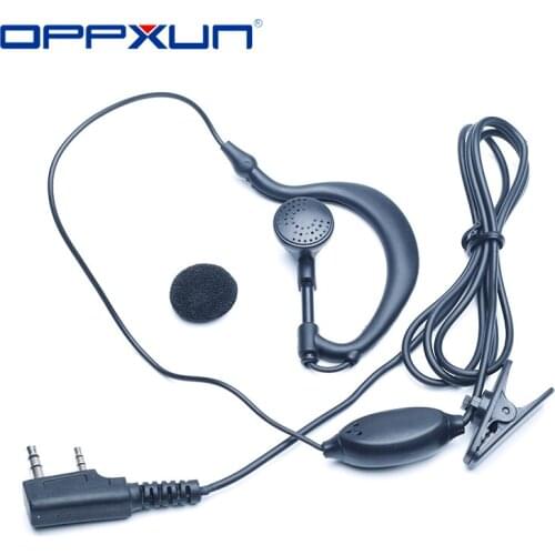 2021 Acoustic Tube PTT Mic Earpiece Walkie Talkie Headset For Kenwood Baofeng Bf-888s UV5R UV-82 Retevis RT22 H777 dropshipping