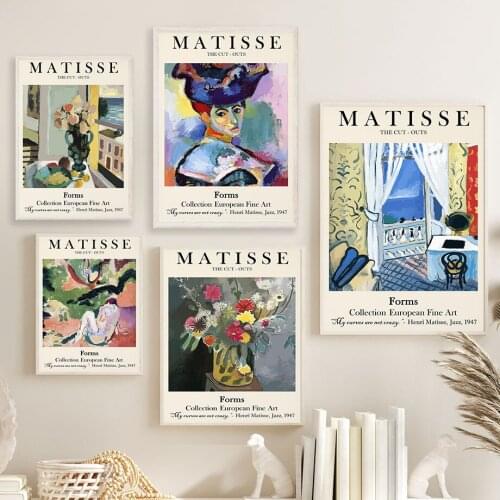 Matisse Girl Flowers Abstract Landscape Nordic Posters And Prints Wall Art Canvas Painting Wall Pictures For Living Room Decor