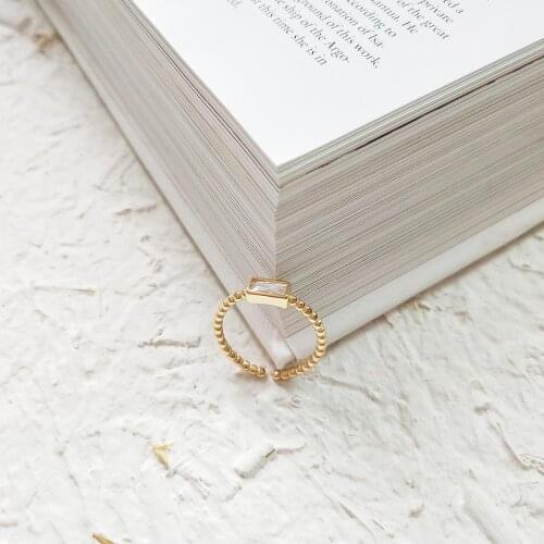 Hot Sale Square Zircon Rings for Women Resizable Finger Alloy Ring Party Jewelry