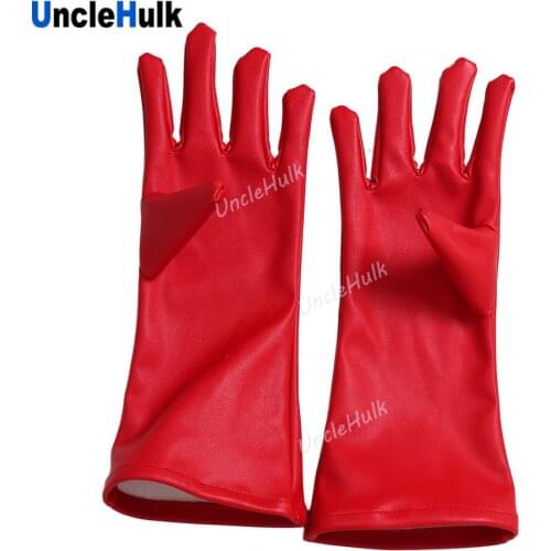 Super Sentai Kamen Rider Short Gloves Customization - Faux Leather Fabric Imitation Leather - Normal Gloves No Decoration | Uncl