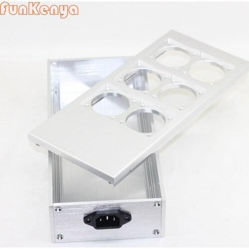 EU Standard 6 Hole 4 Holes Socket Case Aluminum Power Supply Chassis For European Plug