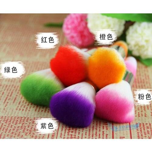 Fashion Mini Portable Nail Arts Soft Cleaning Brushes UV Gel Powder Dust Makeup Professional Nail Brush Cleaner