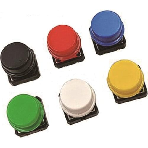 6PCS/lot 12X12MM Big key module Big button module Light touch switch module with hat High level output for arduino usb