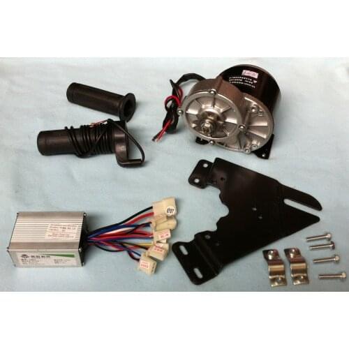 MY1016Z3 350W 36V gear brush motor with Motor Controller and Twist Throttle, DIY Electric Bicycle Kit