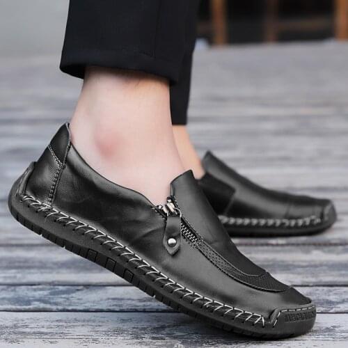 2021 Hot Sale Business Men Fashion Formal Shoes Men Slip on Office Loafers for Male Office Party Elegant Wedding Loafers
