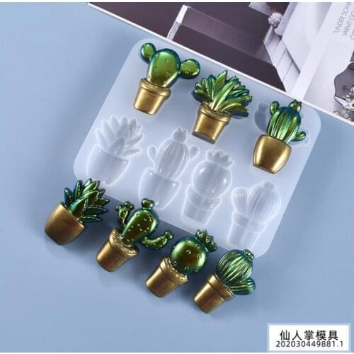 NEW Transparent Silicone Mould Dried Flower Resin Decorative Craft DIY cactus Mold epoxy resin molds for jewelry