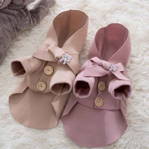 Coats Pet Dog Clothes Fashion Clothing Dogs Coat Super Small Costume Cute Thermal Chihuahua Print Winter Pink Girl Mascotas