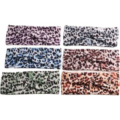 1PCS Women Boho Floal Criss Cross Top Knot Headband Elastic Hair Bands Girls Hairband Hair Accessories Twisted Knotted Headwrap