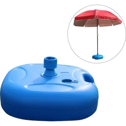 Outdoor Garden Beach Durable Umbrella Base Stand 20L Water Filled Plastic Parasol Base Heavy Duty Patio Umbrella Stand Base