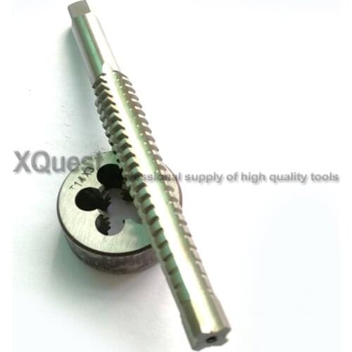 1set Left Hand Trapezoidal thread tap Round Die Tr8 Tr10 Tr12 Tr14 Tr16 Tr18 Tr20 Left Thread Trapezoid dies Taps 10X2 12X2 14X2