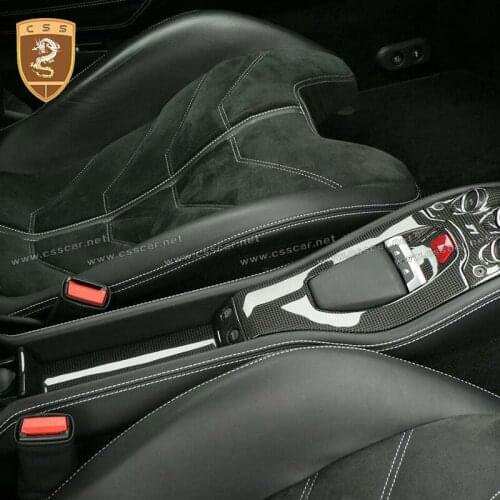 Carbon Fiber Car Armrest Storage Box Central Console Glove Tray Fit for Ferrari 458 11-14 Replacement Style Accessories