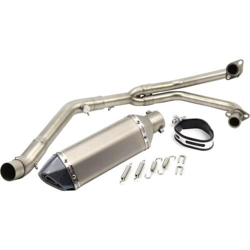 Motorcycle Exhaust Full System Front Hearders Connect Pipe Muffler Escape Moto Slip On For Yamaha YZF R3 R25 MT-03 (2014-2018)