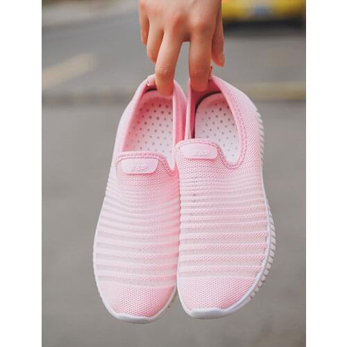 Joker Breathable Meshshoes Female Mesh Breathable 2019 New Summer Tide Shoes Casual Shoes A Pedal Net Shoes Sneakers Shoes