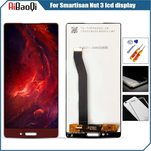 For Smartisan Nut 3 LCD Display Touch Screen Digitizer with Frame OC105 Display LCD Repair Replacement with tools