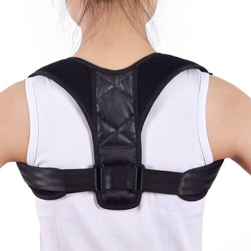 1Pcs Adjustable Shoulder Back Posture Corrector Adult Spine Brace Belt Morning Run Sport Supports Protector Straight Back Strap