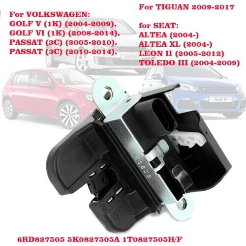 1K6827505E 5K0827505A 5M0827505E 1P0827505D Rear Trunk Boot Lid Lock Latch For VW Passat B6 B7 GOLF MK5 6 GTI PASSAT POLO TIGUAN