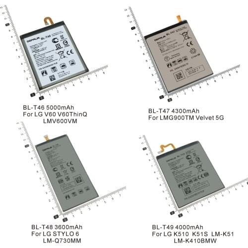BL-T46 BL-T48 BL-T49 Battery For LG V60 V60ThinQ LMV600VM STYLO 6 LM-Q730MM K510 K51S LM-K410BMW LM-K51 phone Batteries