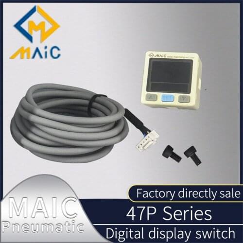 P47EP EC Digital Electronic Pressure Switch Digital Pressure Gauge with WireVacuum Negative Pressure Meter Pressure Sensor