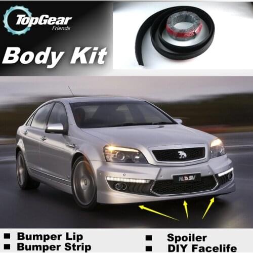 For HSV Grange Bumper Lip Lips / Top Gear Shop Spoiler For Car Tuning / TOPGEAR Body Kit + Strip