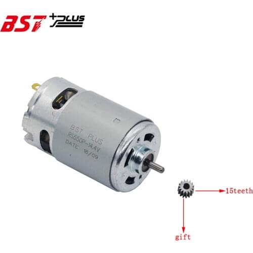 RS550 Motor (15TEETH GEAR) 20000RPM 7.2V/9.6V10.8V/12V/14V/14.4v/16.8V/18V/21V/24V/25V FOR BOSCH MAKITA HITACHI CORDLESS DRILL