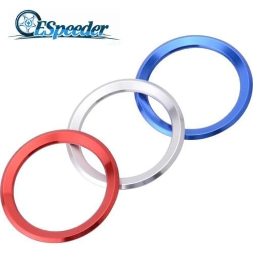 ESPEEDER Car Styling Decoration Ring Steering Wheel Circle Sticker For BMW M3 M5 E36 E46 E60 E90 E92 X1 F48 X3 X5 X6